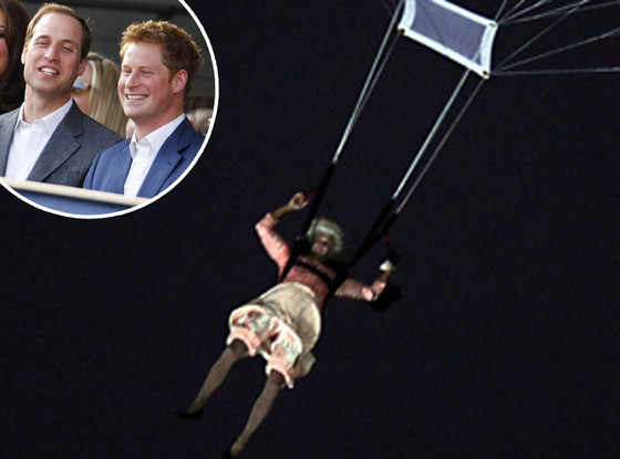 Psuedo Queen Elizabeth, Prince William, Prince Harry Psuedo Queen Elizabeth, Prince William, Prince Harry